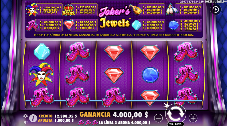 Pantallazo Joker Jewels